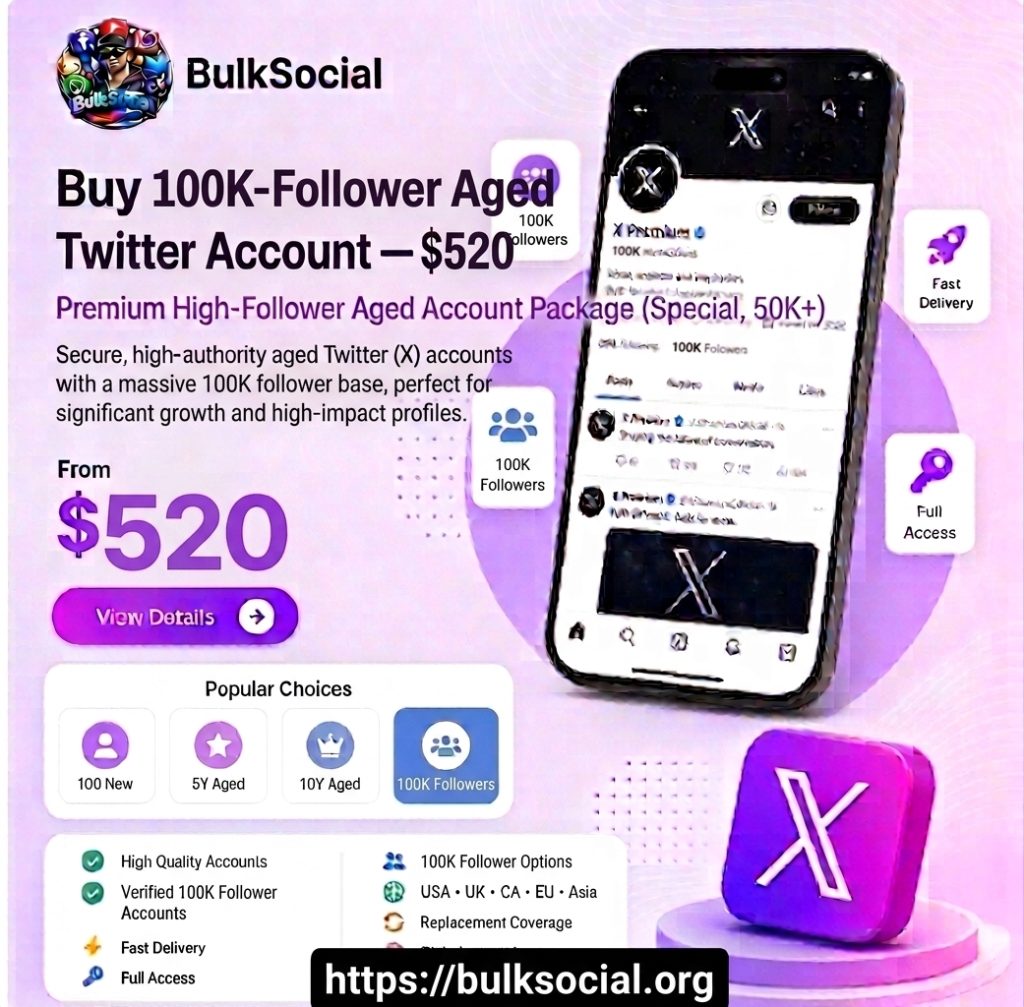 100K-Follower Twitter Account 
