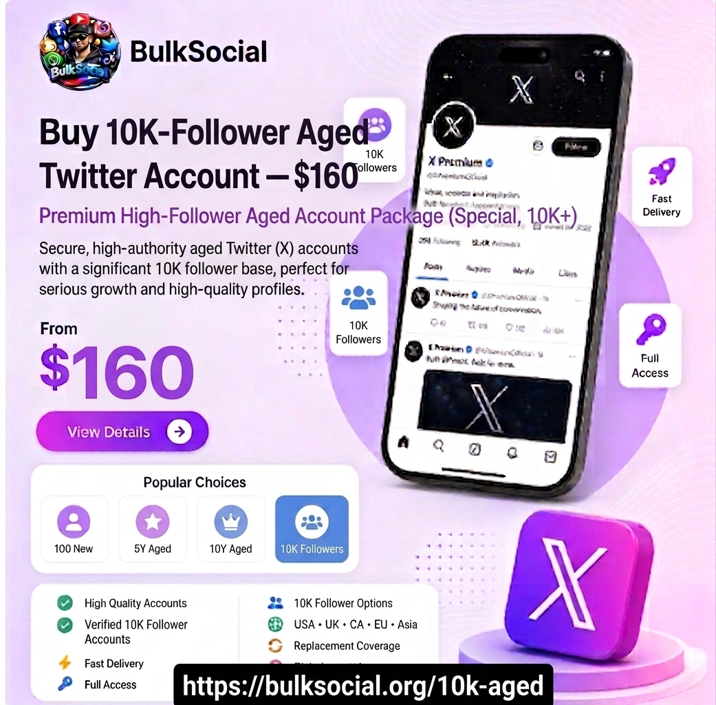 Buy 10K-Follower Aged Twitter  Account