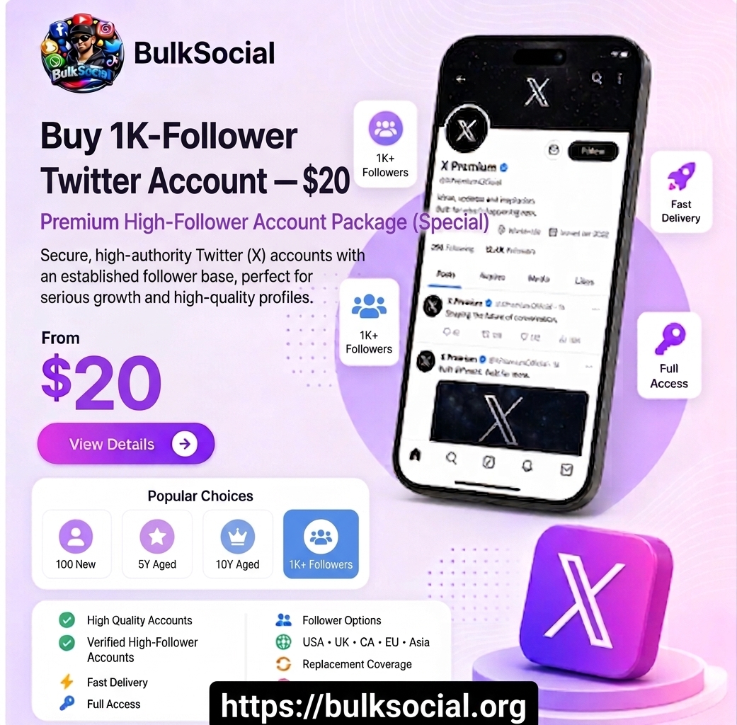 Buy 1K-Follower Twitter Account