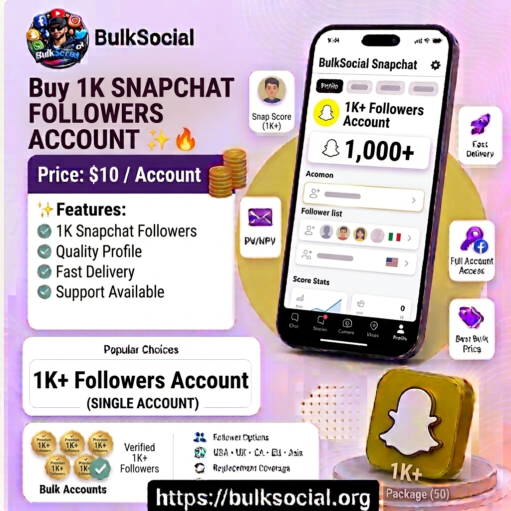 Buy 1K Snapchat Followers Account 