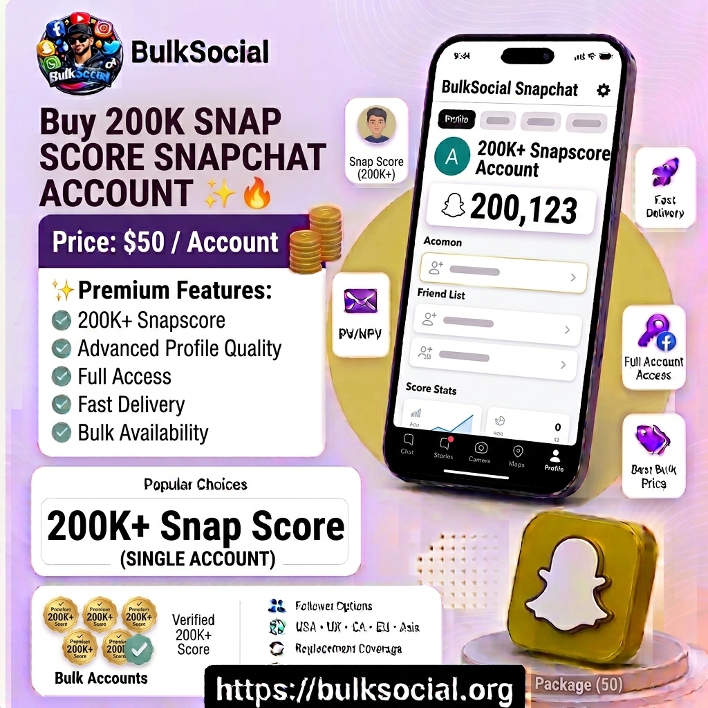 Buy 200k Snap Score Snapchat Account