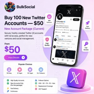 Buy 100 New Twitter Accounts