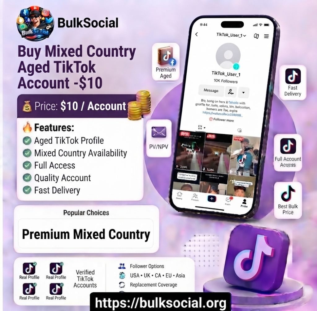 Buy Mixed Country Aged TikTok Account