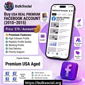 Buy USA Real Premium Facebook Account (2010–2015)